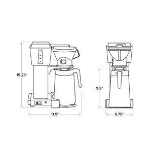 Technivorm Moccamaster KBT Thermal Carafe Brewer 79114 (Black) - Image 4