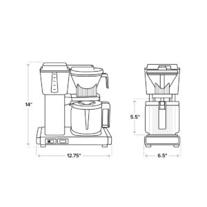 Technivorm Moccamaster KBGV Select Glass Carafe Brewer 53948 (Matte Black) - Image 2
