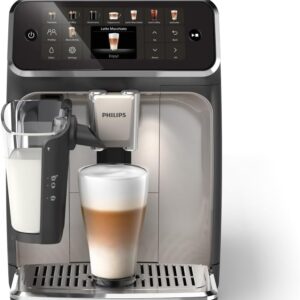 Philips 5500 Series Fully Automatic Espresso Machine – Black Chrome (EP5544/94)